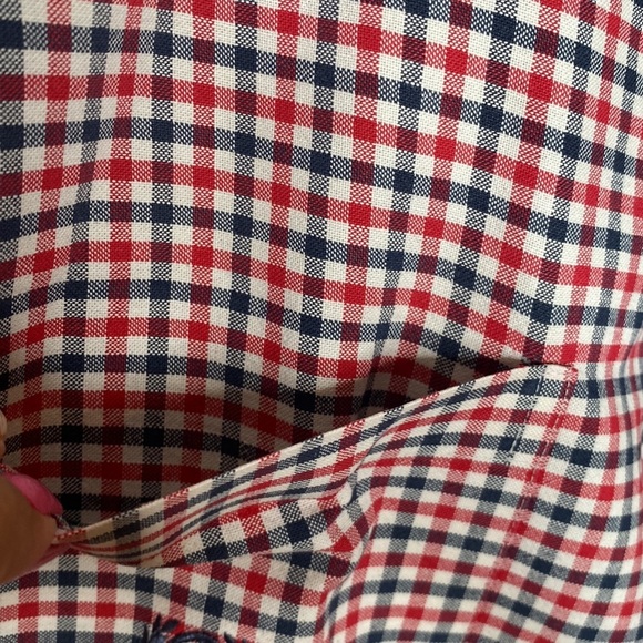 Cinch Men's Red & Blue Check Print Western Button Down Shirt Casual size XXL - Picture 6 of 9